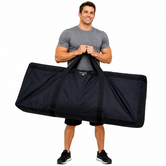 Gothamite 50-inch Duffel Bag Cargo Travel Oversize Hockey Sports Duffle, Black, XL