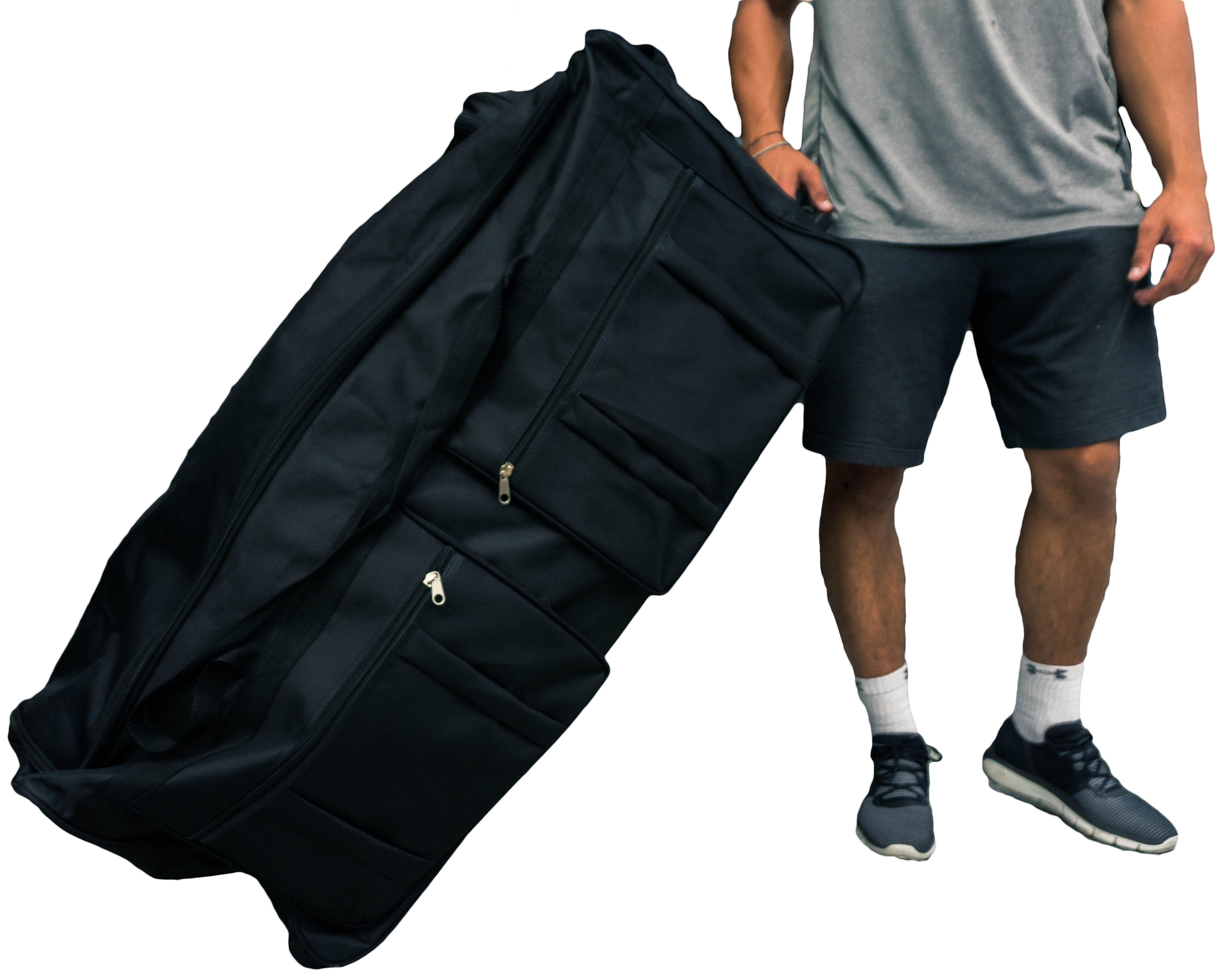 best airline travel duffel bag with wheels 36-inch Gothamite 36-inch Rolling Wheeled Duffle Bag, Black, XL – GOTHAMITE