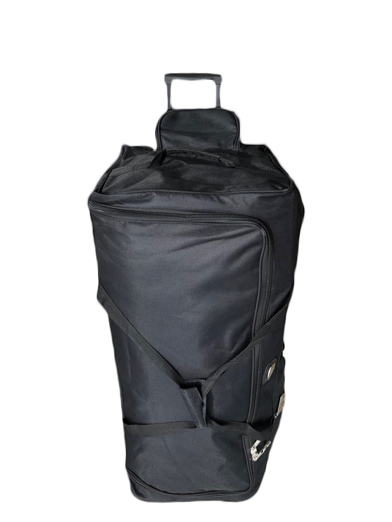Gothamite 42-inch Wheeled Rolling Duffel Bag Cargo Travel Sports Hockey 42", Black, XL