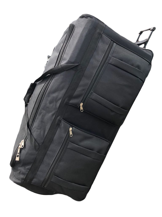 Gothamite 36-inch Duffle Bag With Wheels Cargo Travel Hockey Sports Duffle, Black, XL