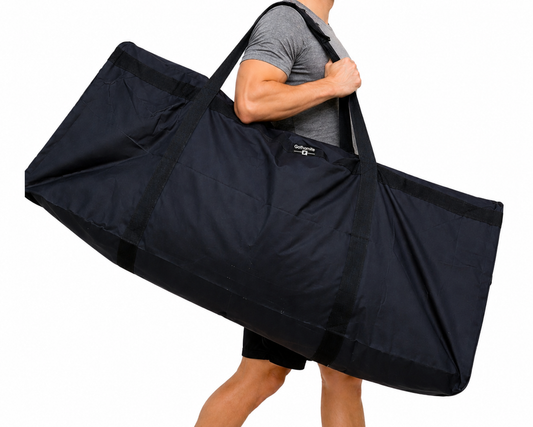 Gothamite 50-inch Duffel Bag Cargo Travel Oversize Hockey Sports Duffle, Black, XL
