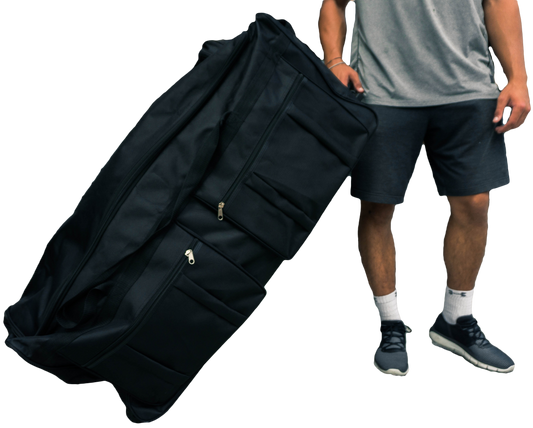 Gothamite 36-inch Duffle Bag With Wheels Cargo Travel Hockey Sports Duffle, Black, XL