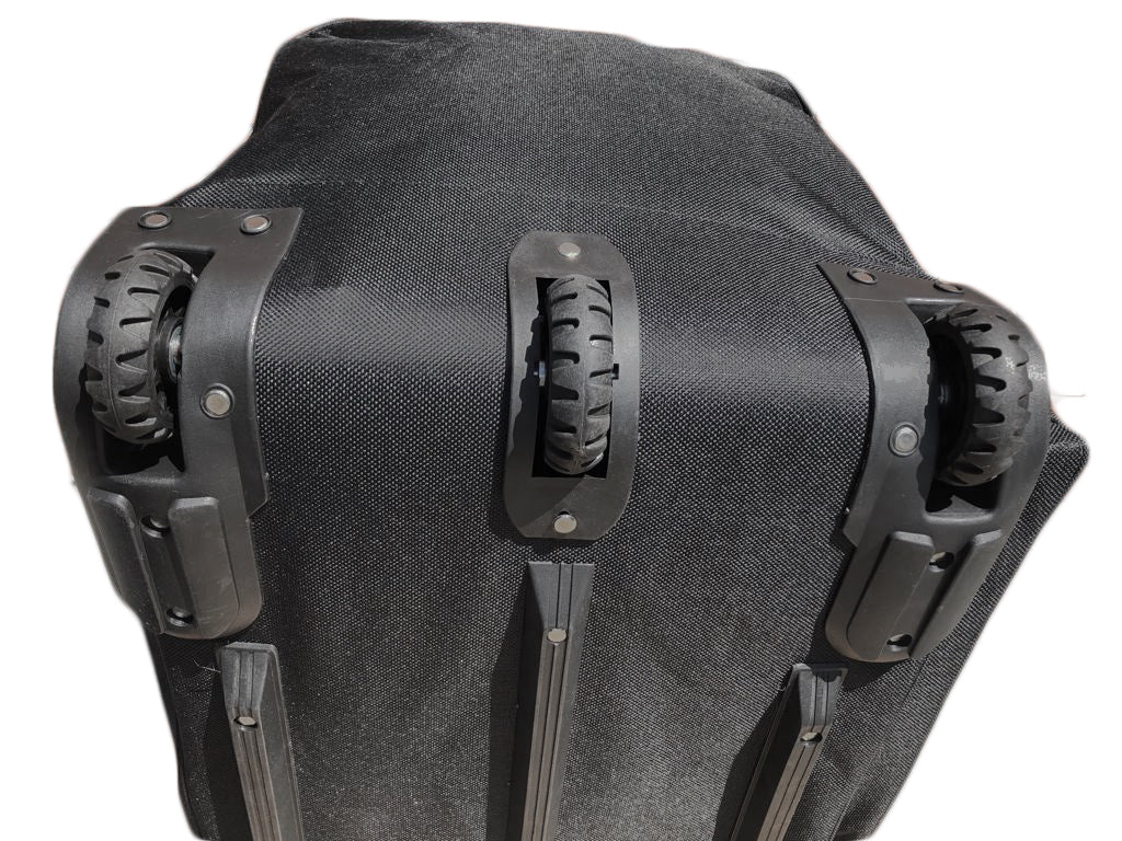 Gothamite 42-inch Wheeled Rolling Duffel Bag Cargo Travel Sports Hockey 42", Black, XL