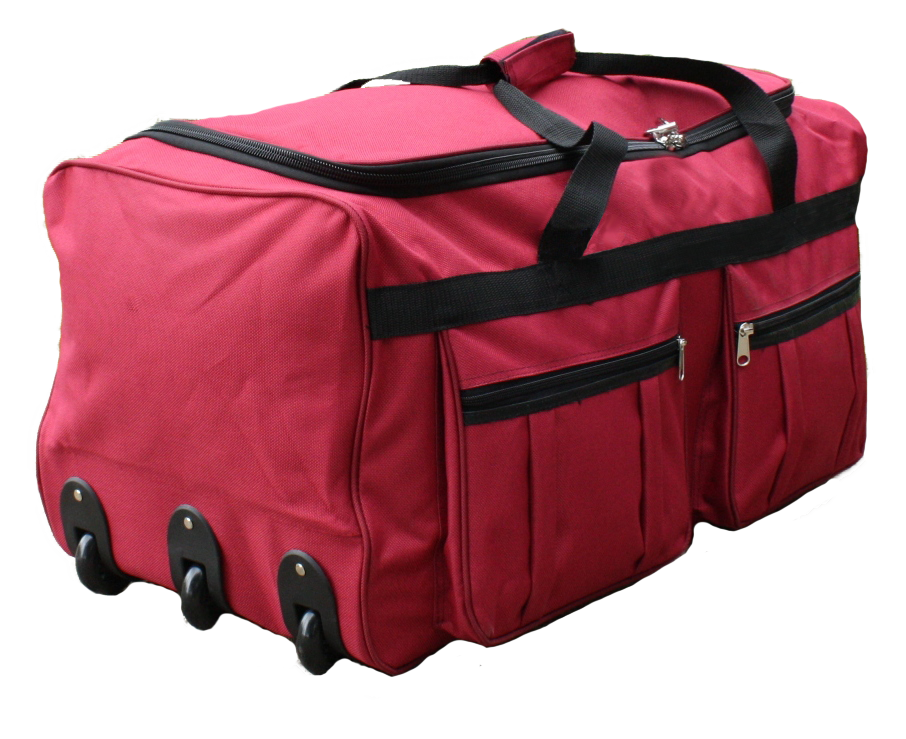 Gothamite 36-inch Duffle Bag With Wheels Cargo Travel Hockey Sports Duffle, Fuchsia, XL