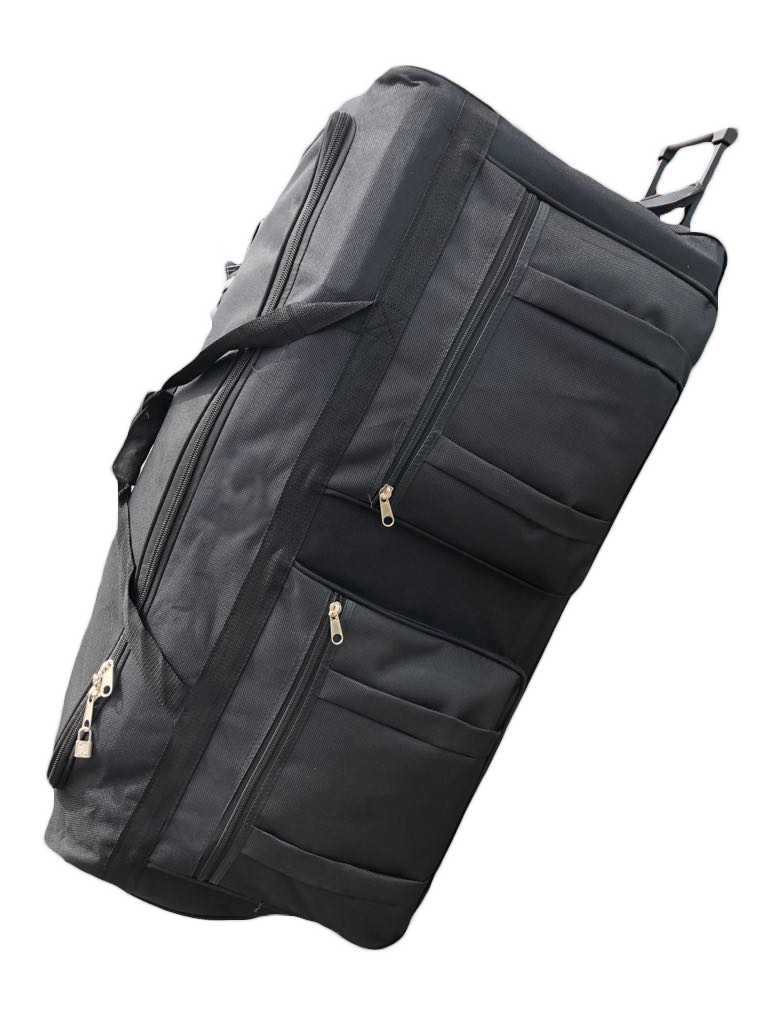36 inch duffel travel bag Gothamite 36-inch Rolling Wheeled Duffle Bag, Black, XL – GOTHAMITE